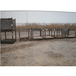 MODULAR STACKING IRON PALLET RACKS;