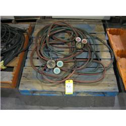 TORCH HOSE W/VICTOR GAUGES;