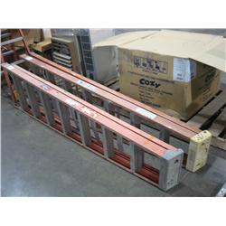 8" FIBERGLASS LADDER;