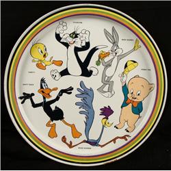 Looney Tunes Vintage 1974 Cartoon Plate Bugs Bunny Etc