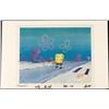 Animation Art Cel Original SpongeBob Holding Background