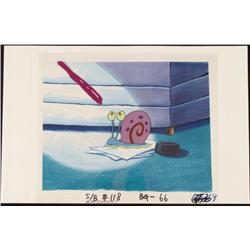 Fight Gary Original SpongeBob Cel Animation Background