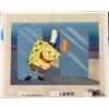 Image 1 : Background Spongebob Covering Up Original Cel Animation