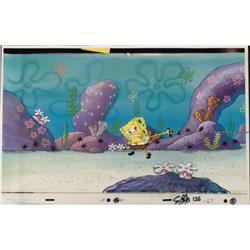 Spongebob Original Cel Animation Just Move Background