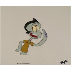 SpongeBob Squidward Lookin Cool Animation Art Cel