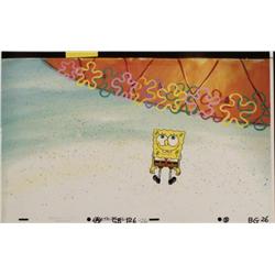 Cel Animation Original Quite Perky Background Spongebob