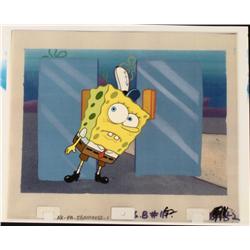 Stunned Spongebob Original Cel Production Background