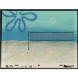 Original Background Animation Cel SpongeBob VolleyBall