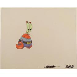 Production Cel Art Mr Krabs Staring SpongeBob Original