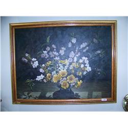 w. James Painting. Still Life Oil on Canvas