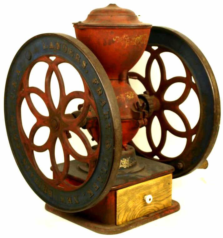 Antique Landers, Frary & Clark coffee grinder New Britain, Conn. U.S.A. A great original table top