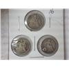 Image 1 : 3 SEATED LIBERTY HALF DIMES (VARIOUS PROBLEMS)