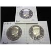 1973-S, 76-S AND 2000-S KENNEDY HALF DOLLARS (PF)
