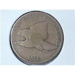 1858 (LARGE LETTER) FLYING EAGLE CENT