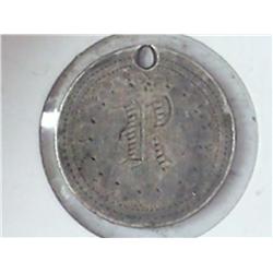 LOVE TOKEN ON SEATED LIBERTY DIME