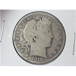1910-S BARBER HALF DOLLAR