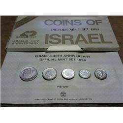 1988 ISRAEL PIEFORT MINT SET