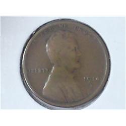 1914-D LINCOLN CENT (KEY DATE) (VERY GOOD)
