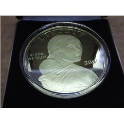 GIANT 4 TROY OZ SAC $ LAYERED IN 24KT GOLD