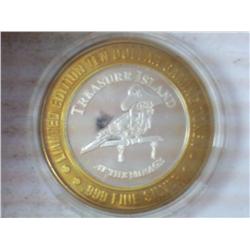 MIRAGE CASINO $10 SILVER TOKEN (UNC)