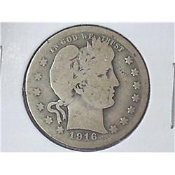 1916-D BARBER QUARTER