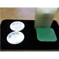 20 ASSORTED UNC AMERICAN SILVER EAGLES