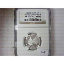 2009-S SILVER DISTRICT OF COLUMBIA QUARTER NGC