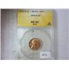 Image 1 : 1954-S LINCOLN CENT ANACS MS65 RED
