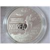 Image 1 : 1991 KOREAN WAR PROOF US SILVER DOLLAR