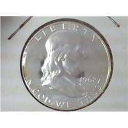 1962 FRANKLIN HALF DOLLAR PROOF