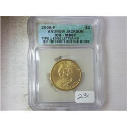 2008-P JACKSON $ ICG MS67