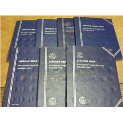 7 WHITMAN ALBUMS OF LINCOLN CENTS