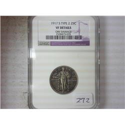 1917-S TYPE II STANDING LIBERTY QUARTER NGC