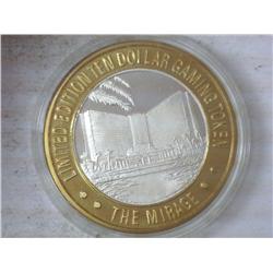 MIRAGE CASINO $10 SILVER TOKEN (UNC)