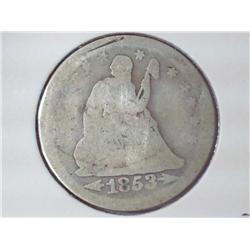 1853 SEATED LIBERTY QUARTER