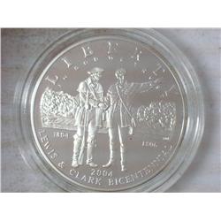 2004 LEWIS & CLARK PROOF US SILVER DOLLAR