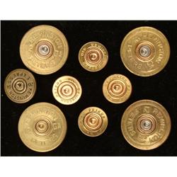 Remmington Bullet Ends Button Set of 8 in 12-20 GA Rare