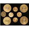Image 1 : Remmington Bullet Ends Button Set of 8 in 12-20 GA Rare