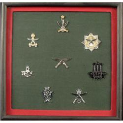 Brigade of Gurkha 8 Badge Collection Framed Engllish