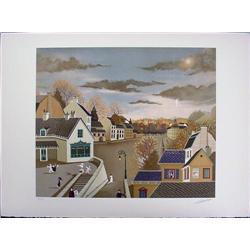 Gerard Lapagesse PLACE DE LA COMEDIE Naive LE Art Print