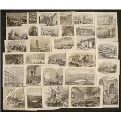 31 European Prints Illustrated London News 1850s, 70s