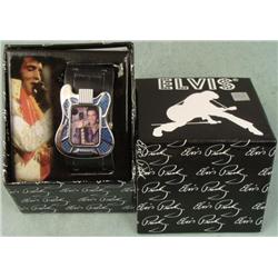 Elvis Presley Guitar Shaped Picture Watch EV-W07A MIB