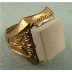 Sky King Glowing Radar Signal Ring Vintage Premium 1946