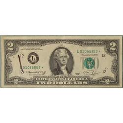 1976 $2 Dollar Star Note Bill L Mint San Francisco