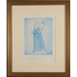 Pinocchio BLUE FAIRY LE Framed Etching Art Print Disney