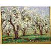 Image 2 : Framed Sammoun APPLES IN SPRING Landscape Art Canvas
