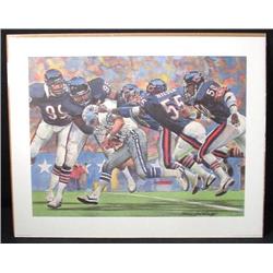 Defense 1985 Bears Champs Corning Art Print Football