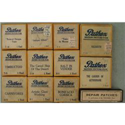 11 Pathex Motion Picture Film Movie Reels, + Patches
