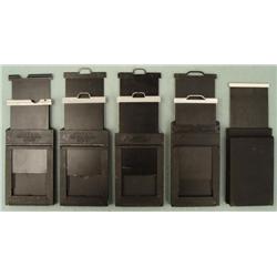 5 Film Holders for a Mini 2 1/4 x 3 1/4 Camera Graflex