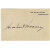 Image 1 : Herbert Hoover Signed Card